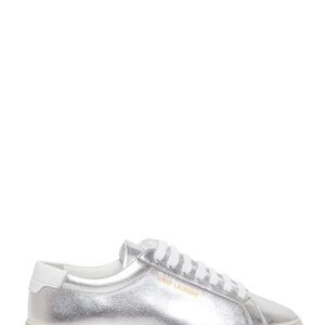 Saint Laurent Metallic Silver Sneakers